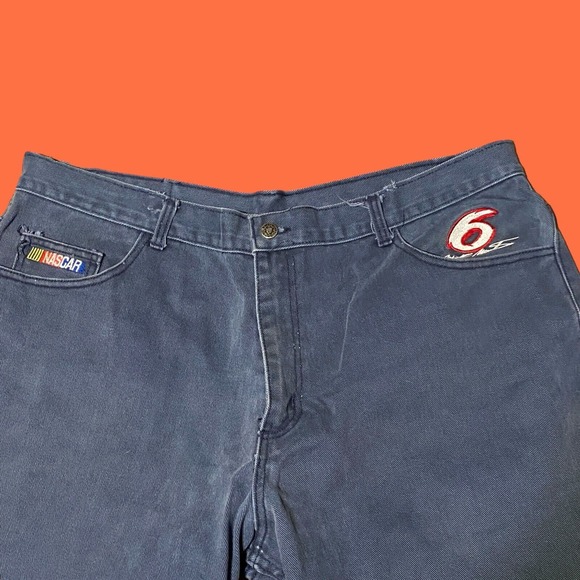 JH Design Nascar Valvoline Racing Mark Martin #6 Jeans Size 42 USA Rare - Picture 4 of 11
